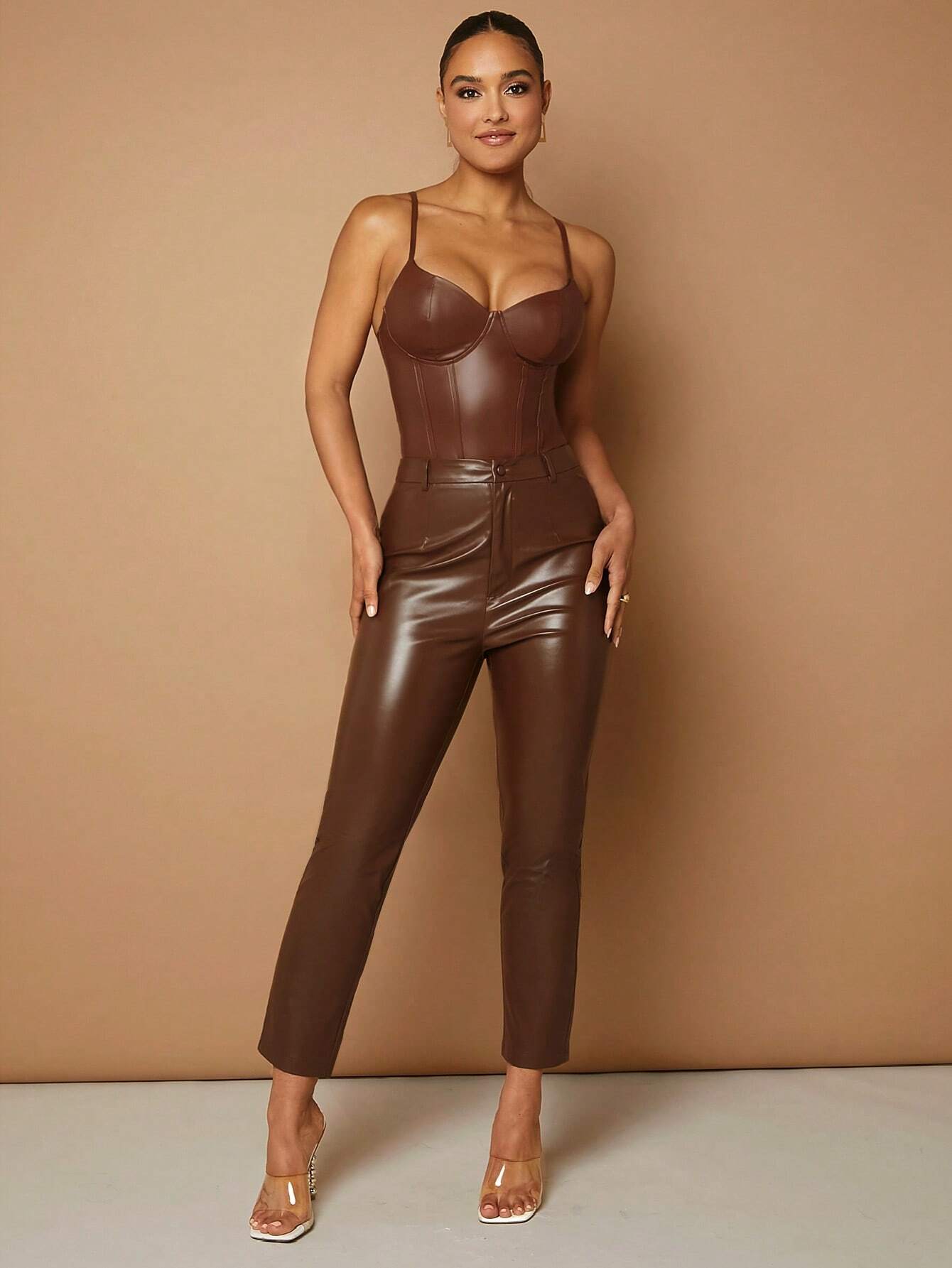 Body de Couro Alça