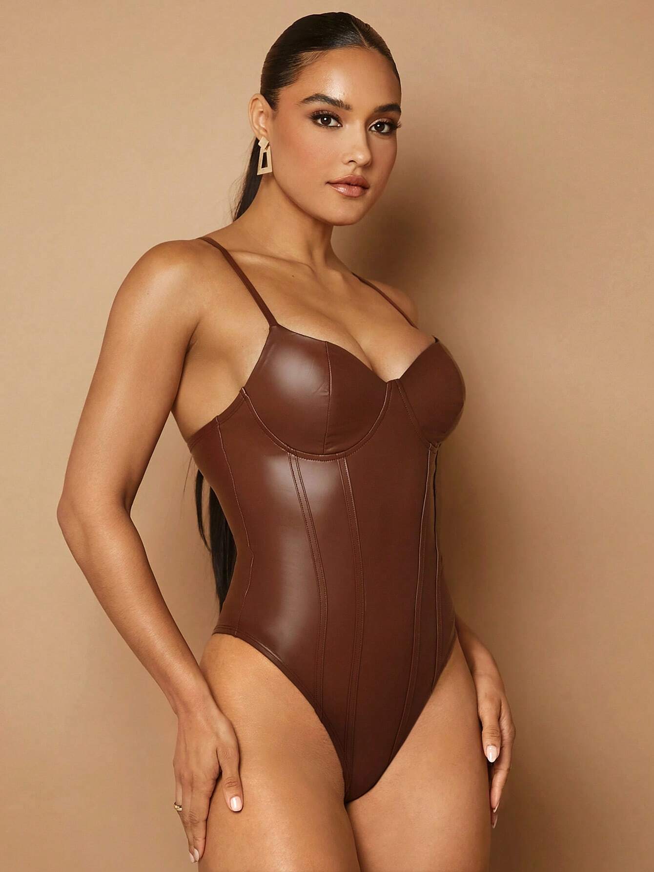 Body de Couro Alça