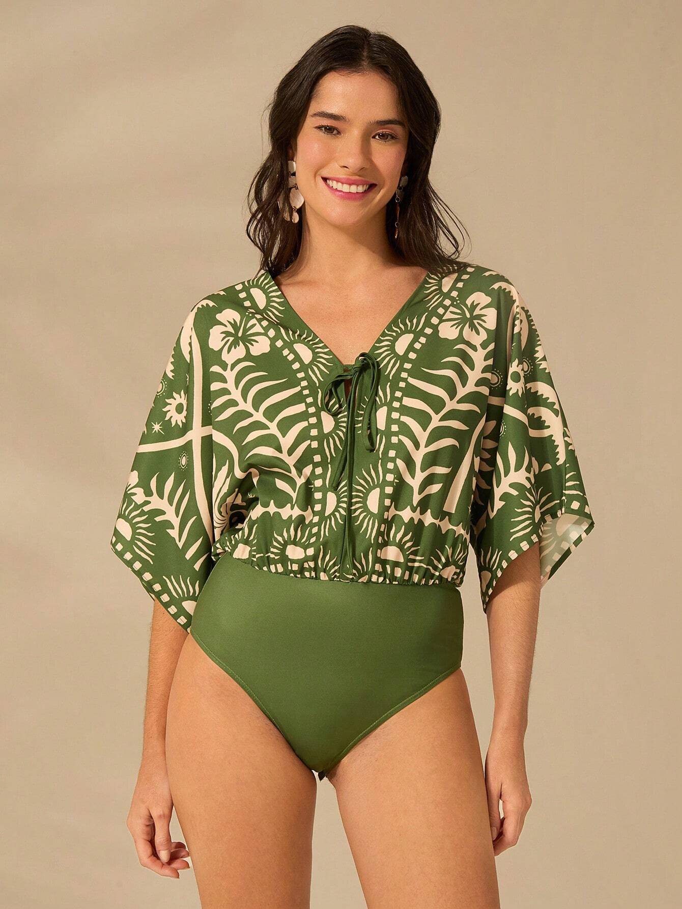 Body Estampado Tropical