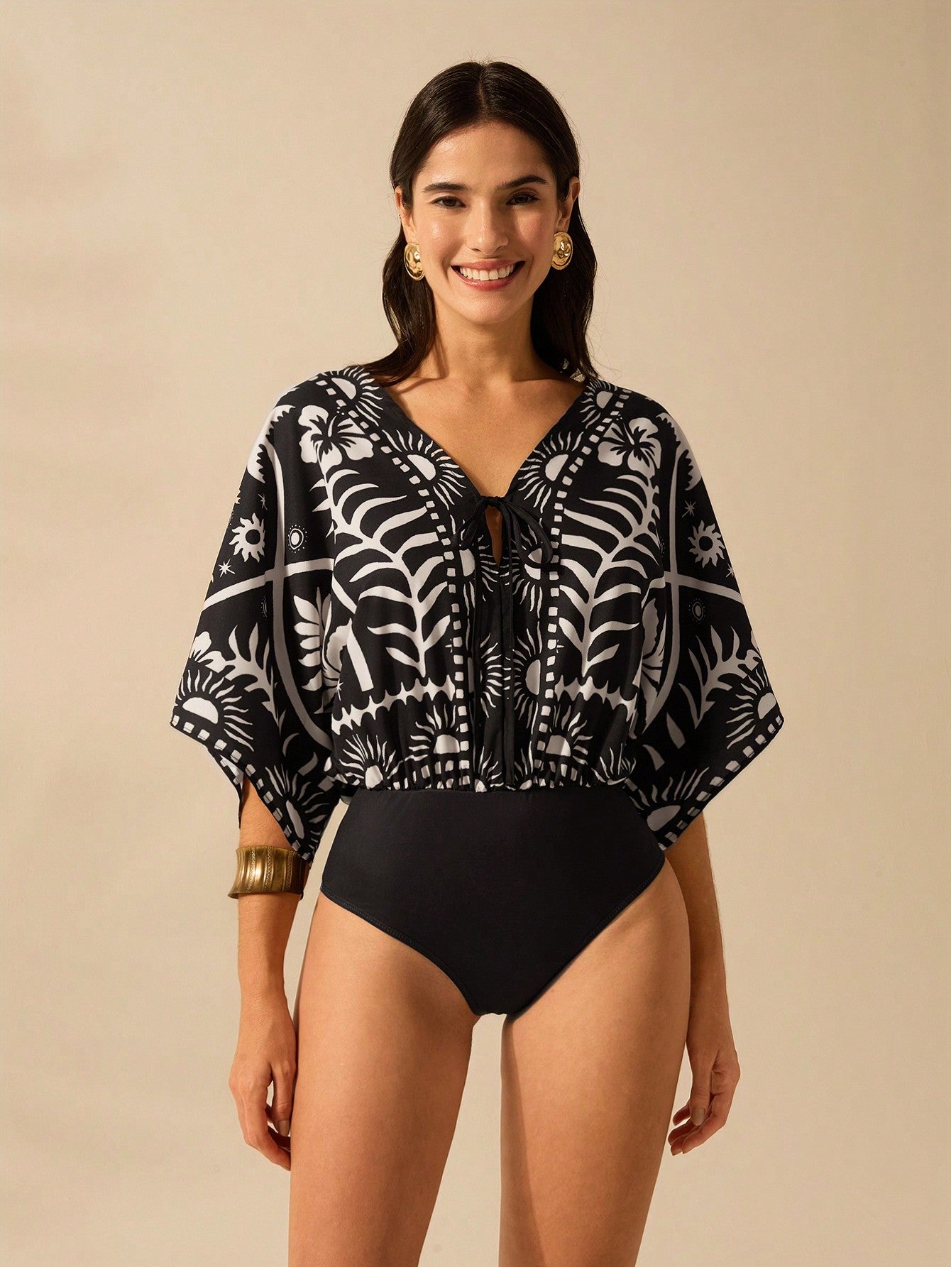 Body Estampado Tropical