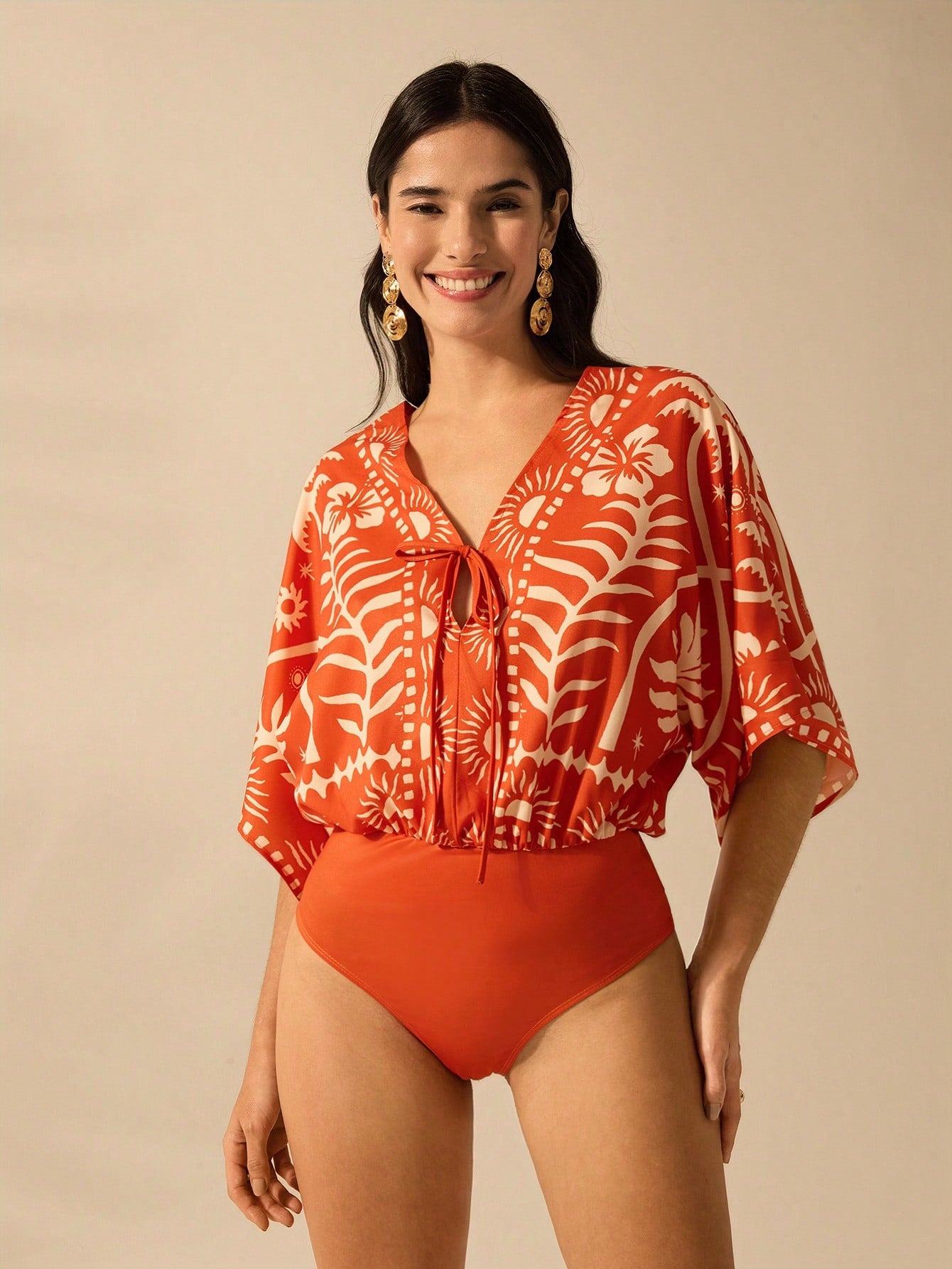 Body Estampado Tropical