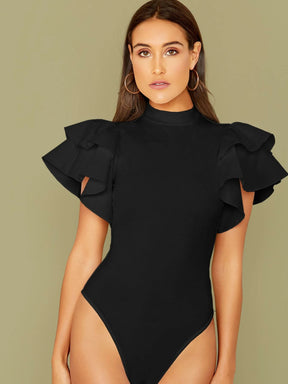 Body com Babado na Manga