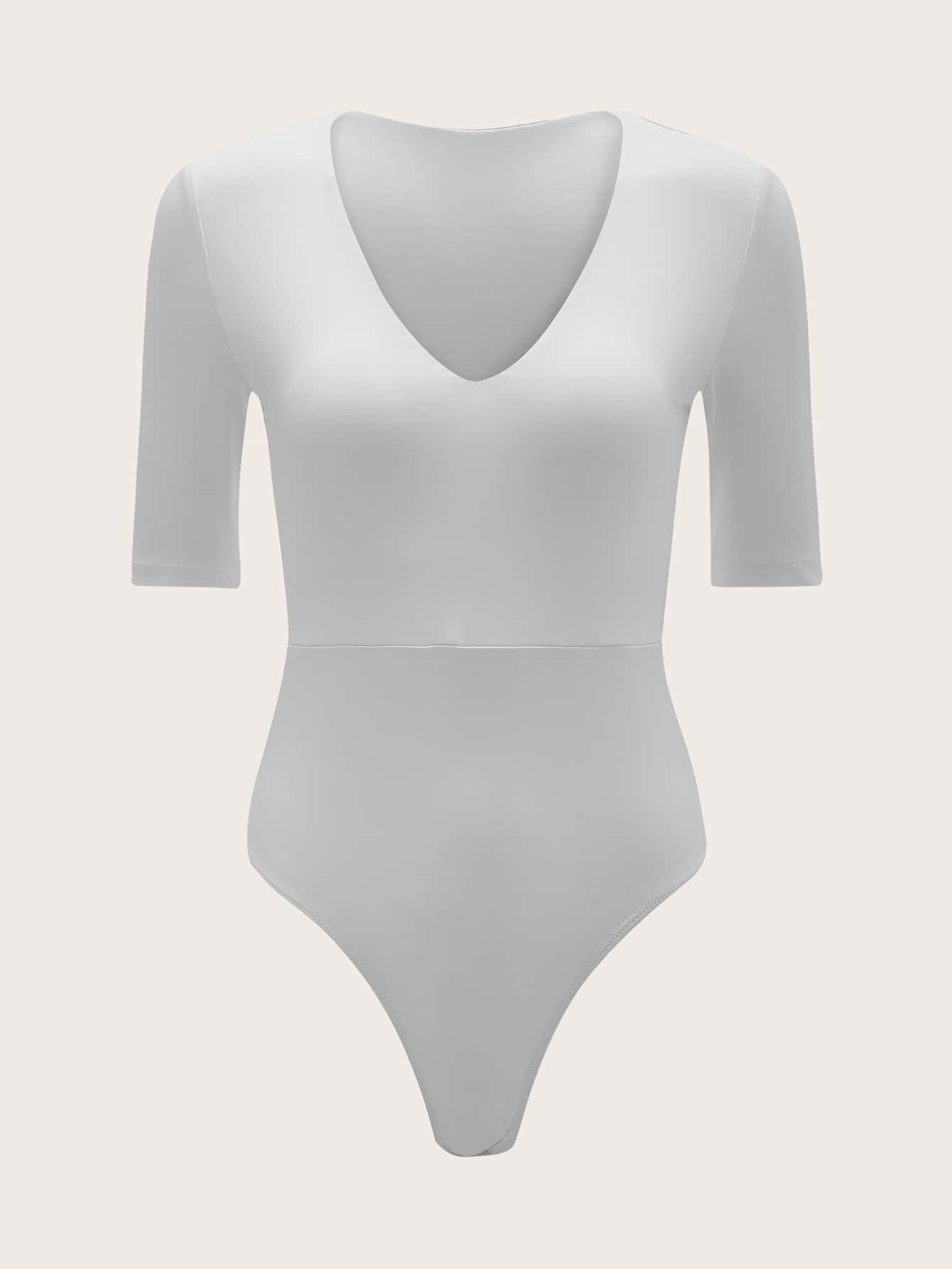 Body Slim Basic com Decote V