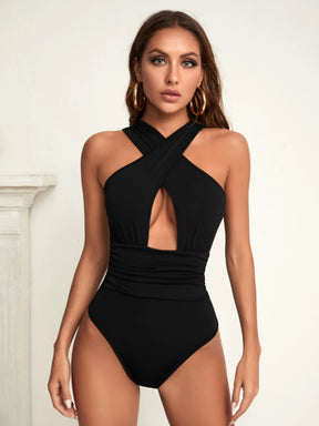 Body Decote Cruzado Frontal