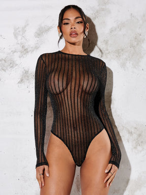 Body Tule Listras Verticais