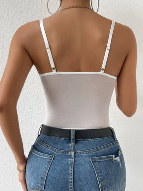Body Renda Alça Fina