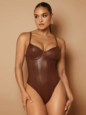 Body de Couro Alça