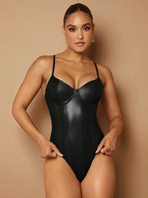 Body de Couro Alça