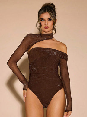 Body Assimétrico Manga Longa