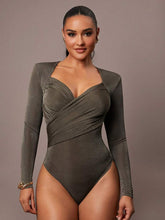 Bodysuit Drapeado com Ombreira