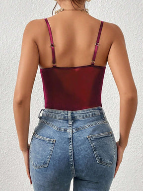 Body Renda Alça Fina