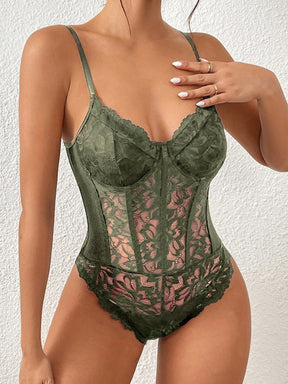 Body Renda Alça Fina