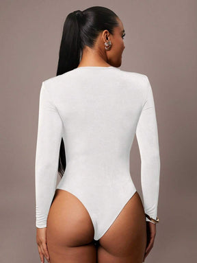 Bodysuit Drapeado com Ombreira