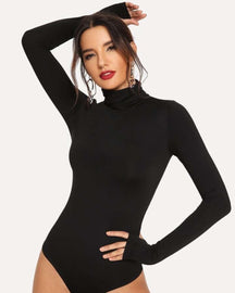 Body Manga Longa Gola Alta